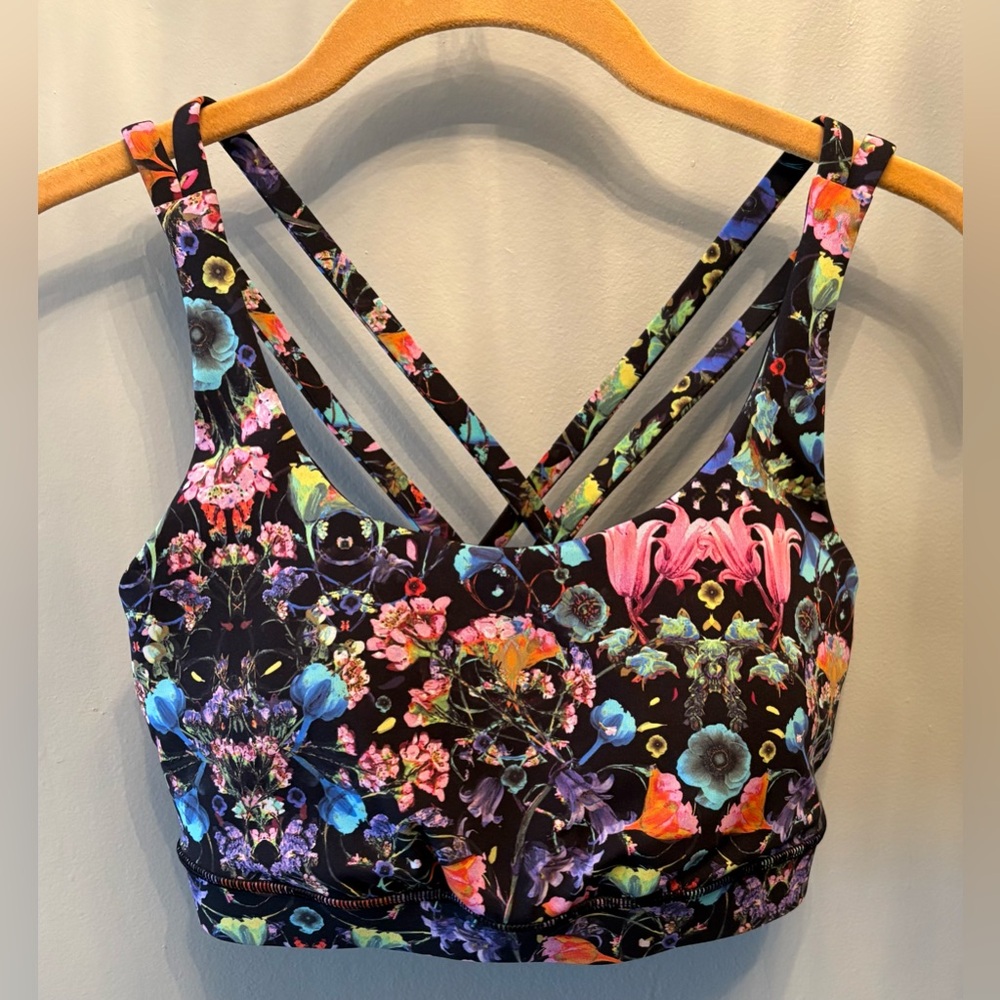 Lululemon Athletica Enerrgy LongLine Bra in Flowerscope black multiprint-size 8 - Picture 5 of 8